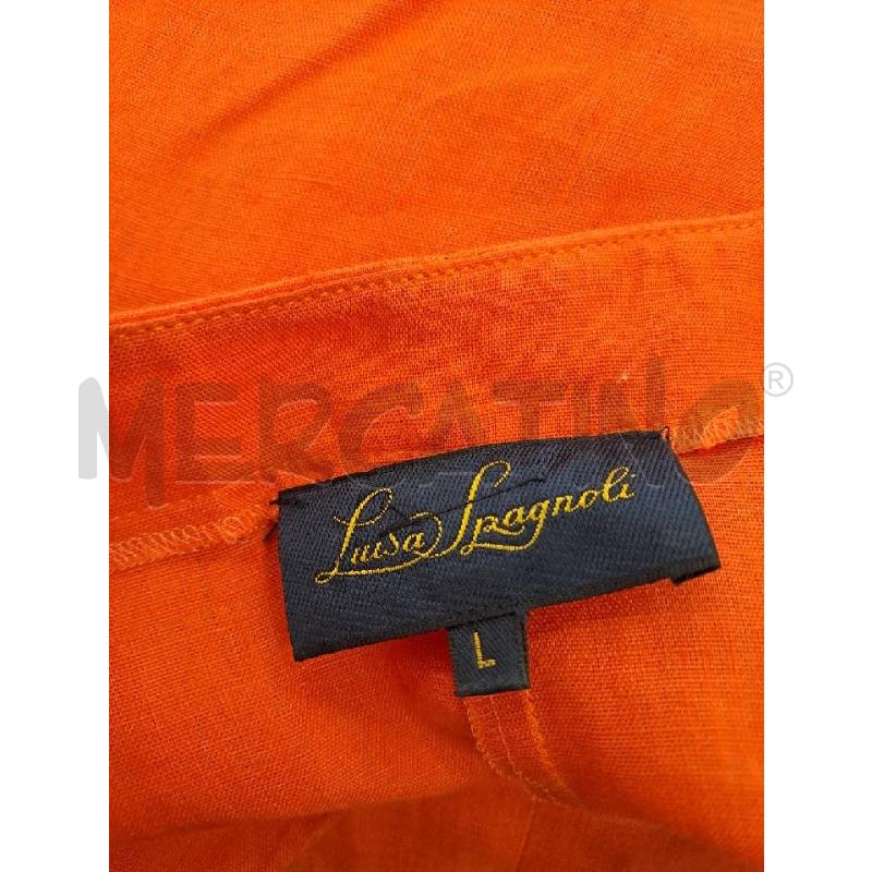 VESTITO DONNA LUISA SPAGNOLI ARANCIONE LINO MTREQUARTI | Mercatino dell'Usato Catanzaro 4