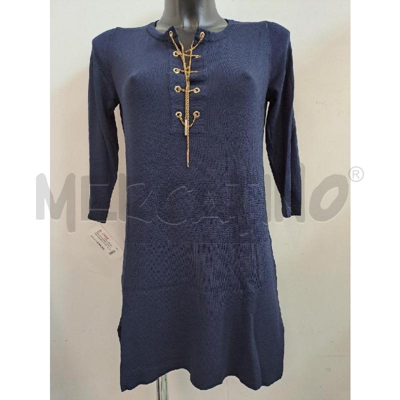 VESTITO DONNA LUISA SPAGNOLI BLU SCURO INTRECCIOCATENA  | Mercatino dell'Usato Catanzaro 1