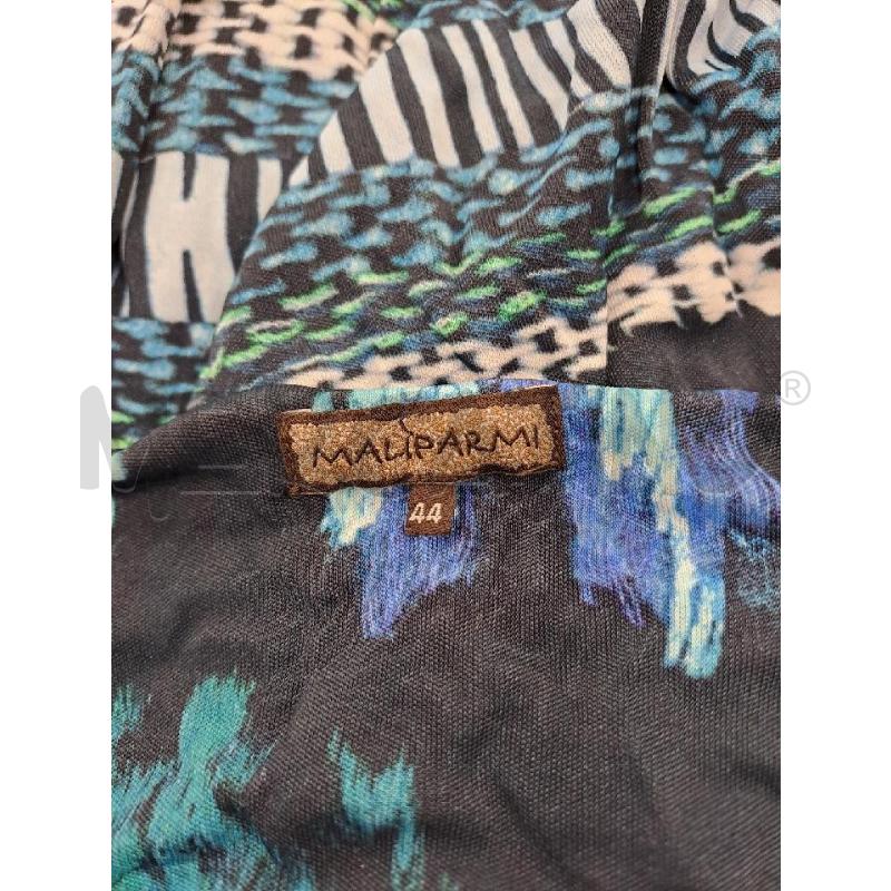 VESTITO DONNA MALIPARMI BLU PALLINI FASCIA ROSE AZZURRO  | Mercatino dell'Usato Catanzaro 4
