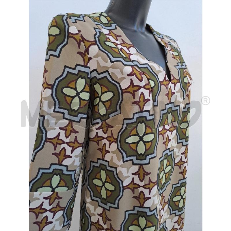 VESTITO DONNA MALIPARMI SABBIA FIORI VERDE SCOLLO V  | Mercatino dell'Usato Catanzaro 3