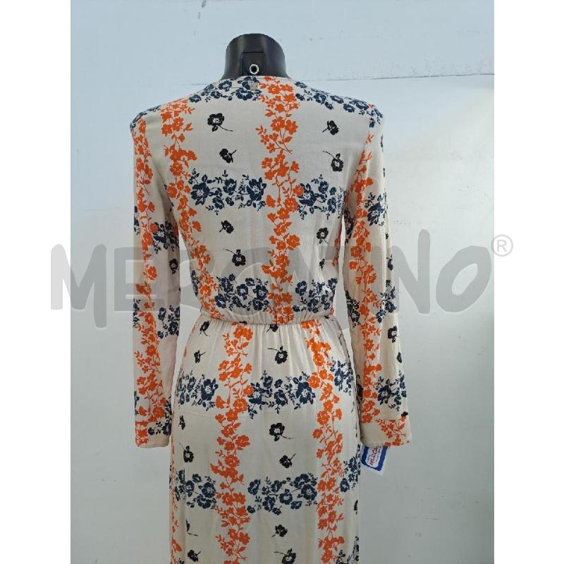 VESTITO DONNA MANILA GRACE PANNA FIORI ARANCIONE BLU SCOLLO V | Mercatino dell'Usato Catanzaro 3