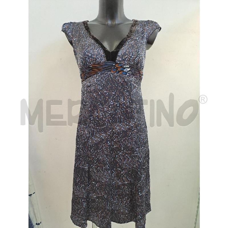 VESTITO DONNA MARELLA SCOLLO TONDO BLU PUA CELESTI BEIGE  | Mercatino dell'Usato Catanzaro 1