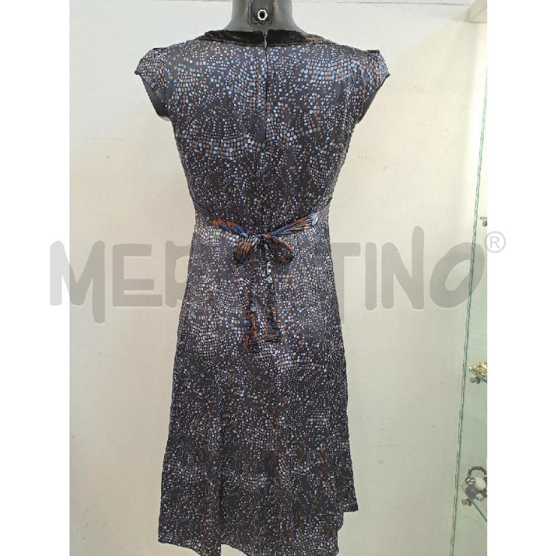 VESTITO DONNA MARELLA SCOLLO TONDO BLU PUA CELESTI BEIGE  | Mercatino dell'Usato Catanzaro 3