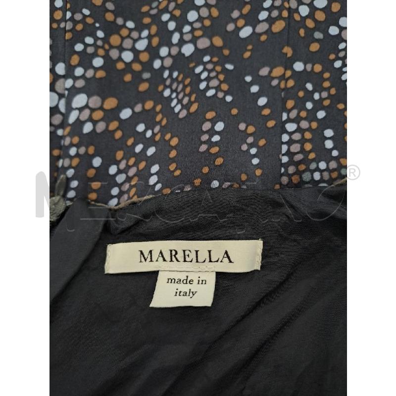 VESTITO DONNA MARELLA SCOLLO TONDO BLU PUA CELESTI BEIGE  | Mercatino dell'Usato Catanzaro 4
