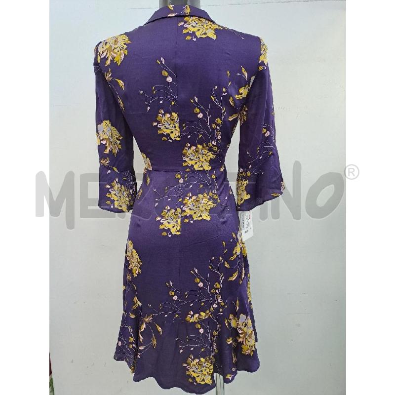 VESTITO DONNA MAX&CO VIOLA FIORI GIALLO  | Mercatino dell'Usato Catanzaro 3
