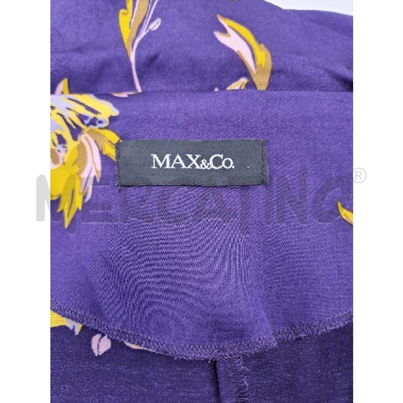 VESTITO DONNA MAX&CO VIOLA FIORI GIALLO  | Mercatino dell'Usato Catanzaro 4
