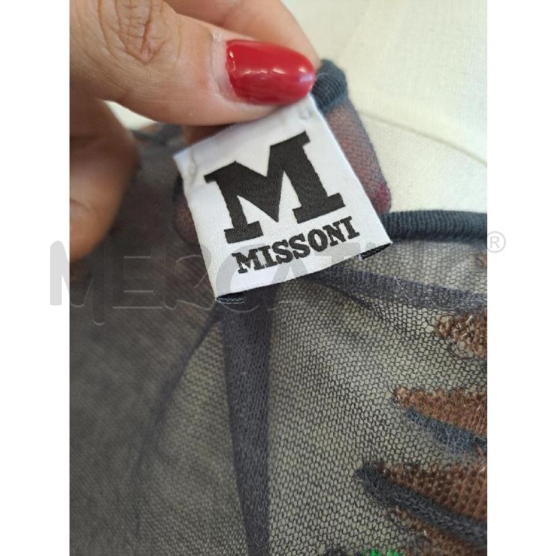 VESTITO DONNA MISSONI VERDE GIALLO FLUO MARRONE | Mercatino dell'Usato Catanzaro 5