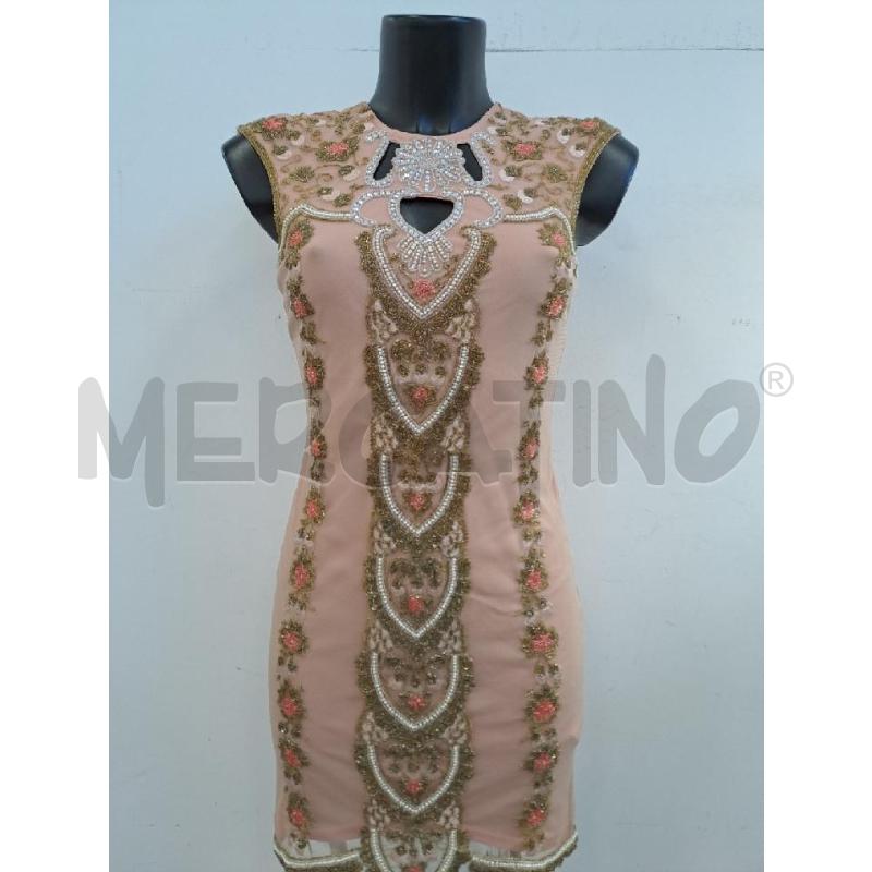 VESTITO DONNA MISS SELFING ROSA DISEGNI PERLINE  | Mercatino dell'Usato Catanzaro 1