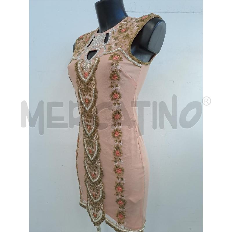 VESTITO DONNA MISS SELFING ROSA DISEGNI PERLINE  | Mercatino dell'Usato Catanzaro 2
