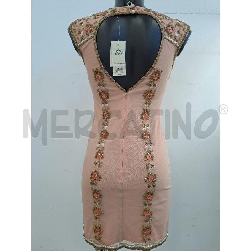 VESTITO DONNA MISS SELFING ROSA DISEGNI PERLINE  | Mercatino dell'Usato Catanzaro 3