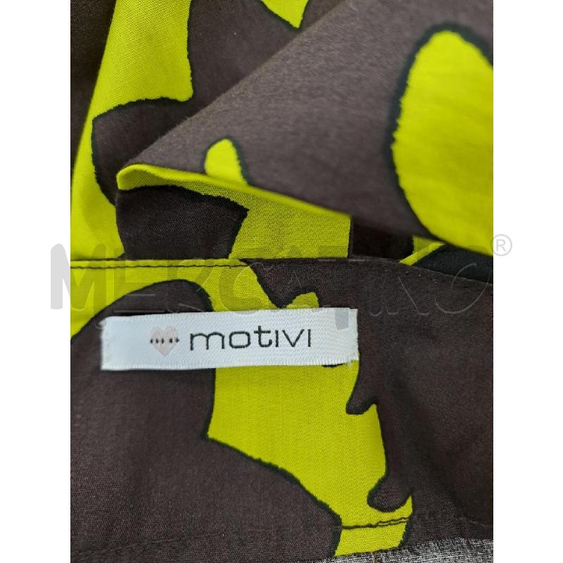 VESTITO DONNA MOTIVI GIALLO LIME FIORI GRANDI MARRONI  | Mercatino dell'Usato Catanzaro 4