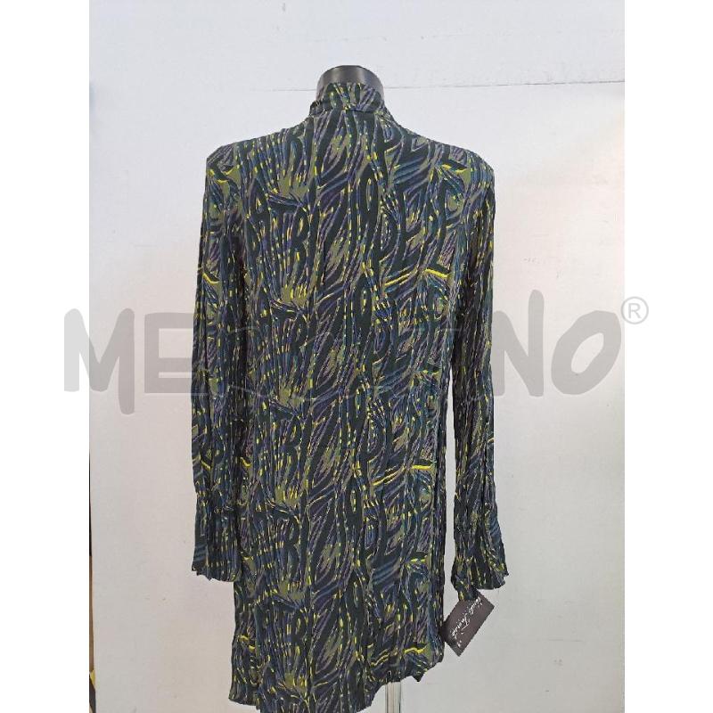 VESTITO DONNA PATRIZIA PEPE NERO DISEGNI GIALLO VIOLA MLUNGA | Mercatino dell'Usato Catanzaro 3