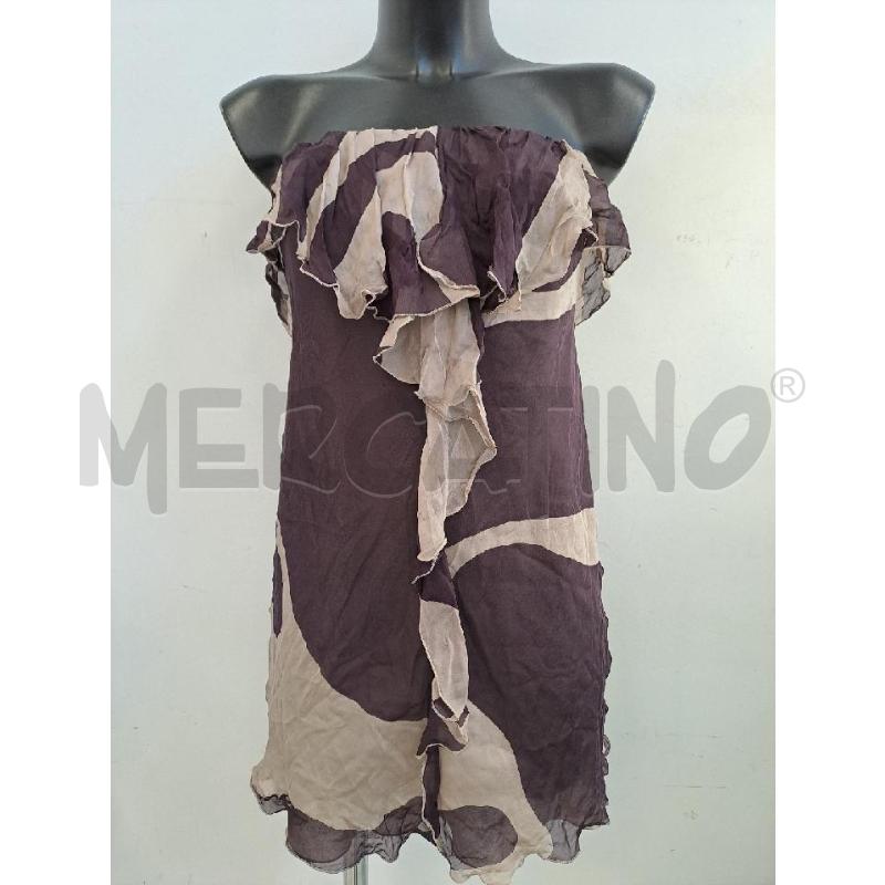 VESTITO DONNA PATRIZIA PEPE SETA BEIGE VIANCCIO | Mercatino dell'Usato Catanzaro 1