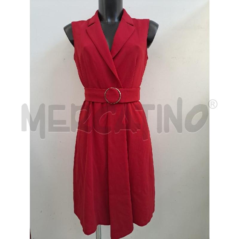 VESTITO DONNA PENNYBLACK ROSSO GIROMANICA COLLETTO CINTURA | Mercatino dell'Usato Catanzaro 1