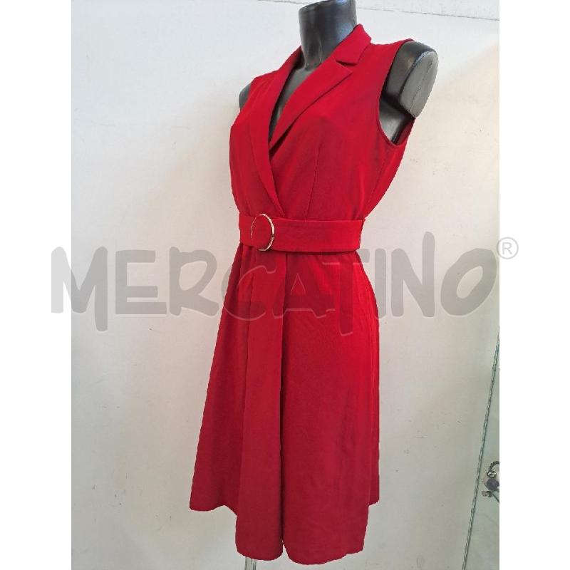VESTITO DONNA PENNYBLACK ROSSO GIROMANICA COLLETTO CINTURA | Mercatino dell'Usato Catanzaro 2