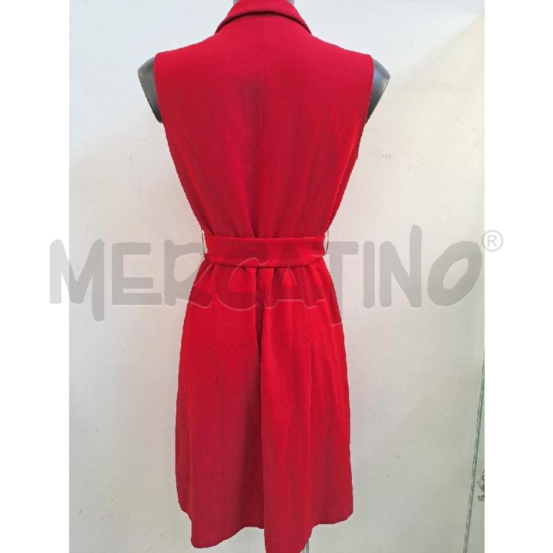 VESTITO DONNA PENNYBLACK ROSSO GIROMANICA COLLETTO CINTURA | Mercatino dell'Usato Catanzaro 3