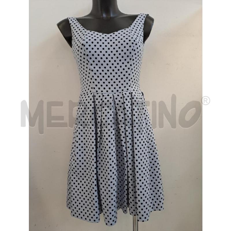VESTITO DONNA PINKO CELESTE POIS NERO | Mercatino dell'Usato Catanzaro 1