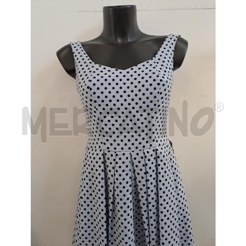 VESTITO DONNA PINKO CELESTE POIS NERO | Mercatino dell'Usato Catanzaro 2