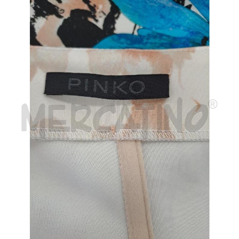 VESTITO DONNA PINKO FASCIA FLOREALE BEIGE CERNIERA SCHIENA  | Mercatino dell'Usato Catanzaro 4