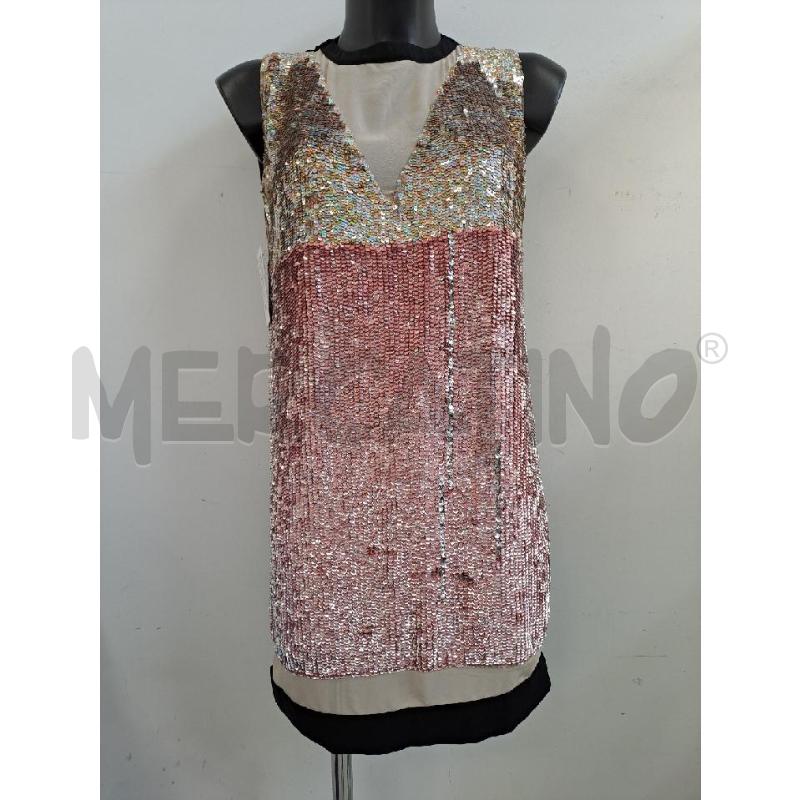 VESTITO DONNA PINKO PAILLETTES ROSA BEIGE SFUMATO  | Mercatino dell'Usato Catanzaro 1