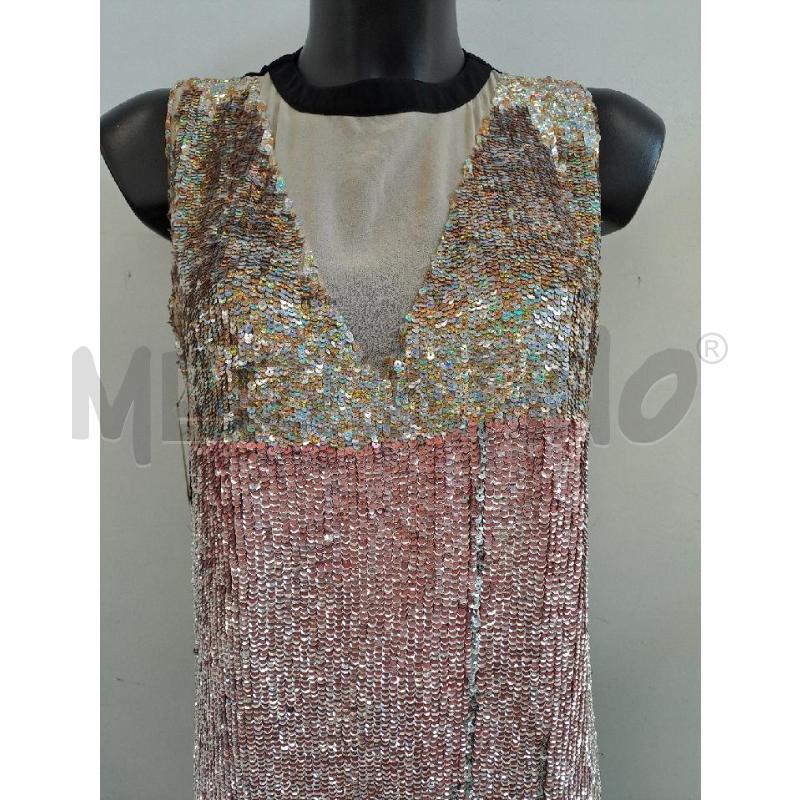 VESTITO DONNA PINKO PAILLETTES ROSA BEIGE SFUMATO  | Mercatino dell'Usato Catanzaro 2