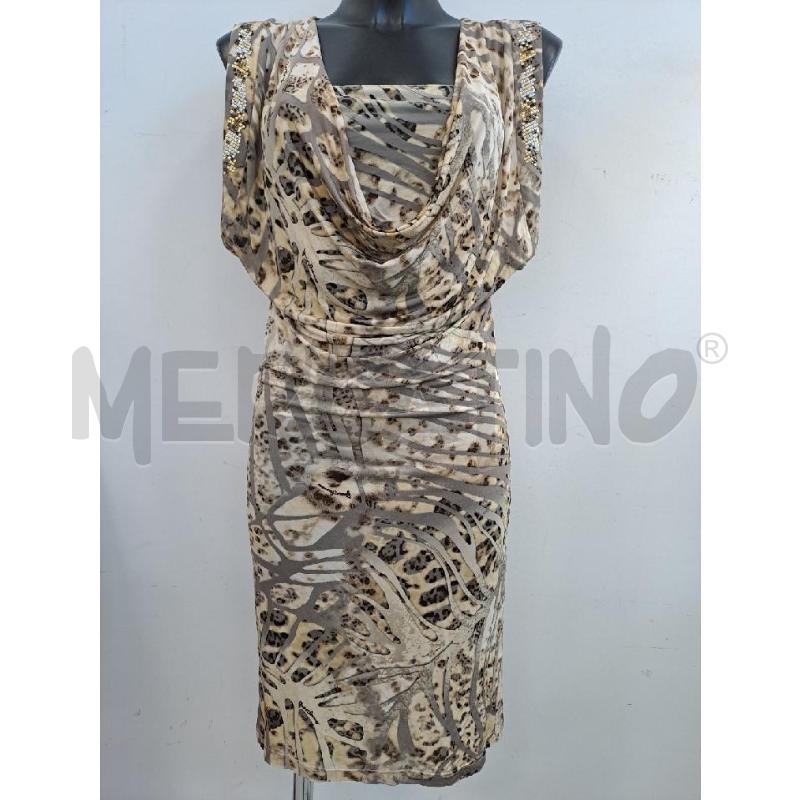 VESTITO DONNA ROCCO BAROCCO MACULATO COLLO MORBIDO GIROMANICA QUADRI  | Mercatino dell'Usato Catanzaro 1