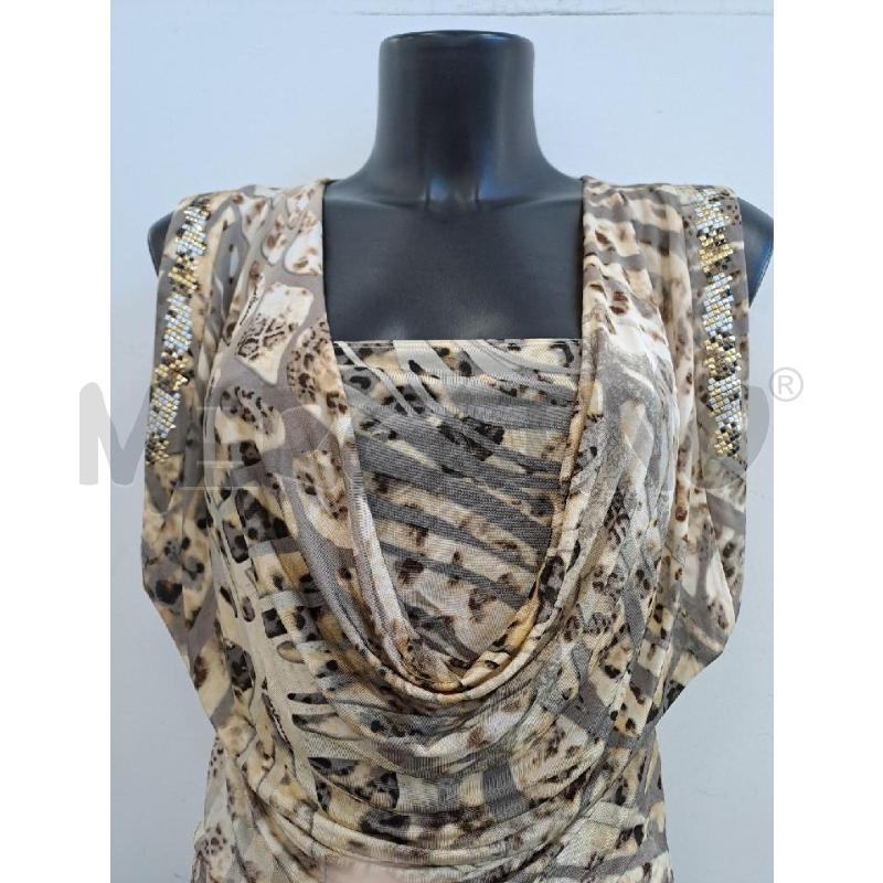VESTITO DONNA ROCCO BAROCCO MACULATO COLLO MORBIDO GIROMANICA QUADRI  | Mercatino dell'Usato Catanzaro 2