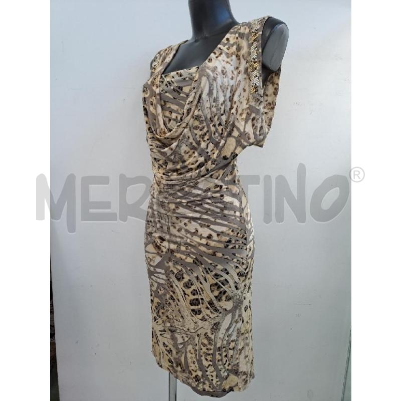 VESTITO DONNA ROCCO BAROCCO MACULATO COLLO MORBIDO GIROMANICA QUADRI  | Mercatino dell'Usato Catanzaro 3