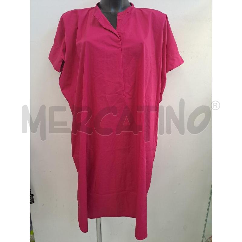 VESTITO DONNA ROSÈ A POIS FUCSIA SCOLLO V TASCONI | Mercatino dell'Usato Catanzaro 1