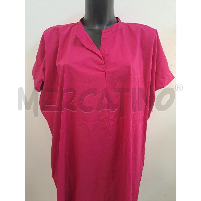 VESTITO DONNA ROSÈ A POIS FUCSIA SCOLLO V TASCONI | Mercatino dell'Usato Catanzaro 2
