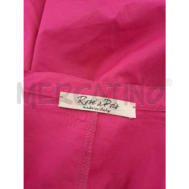 VESTITO DONNA ROSÈ A POIS FUCSIA SCOLLO V TASCONI | Mercatino dell'Usato Catanzaro 4