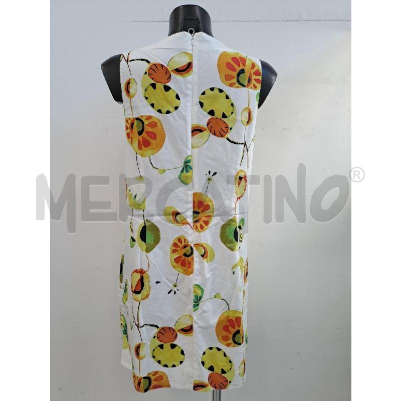 VESTITO DONNA SURKANA BIANCO STAMPA FIORI GIALLI TASCHE  | Mercatino dell'Usato Catanzaro 3