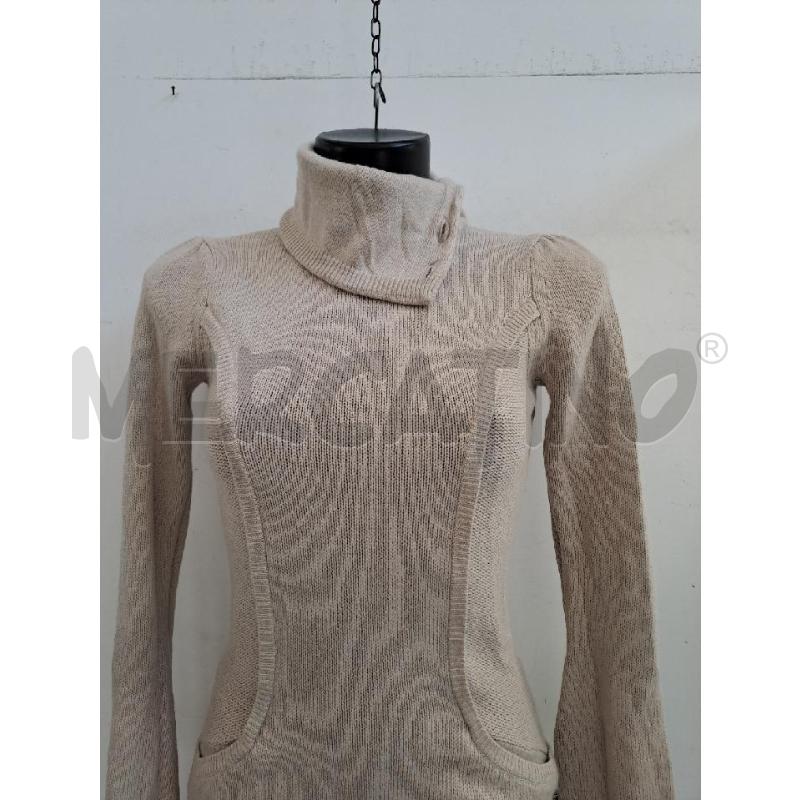 VESTITO DONNA TOMMY HILFIGER BEIGE TASCHE  | Mercatino dell'Usato Catanzaro 2