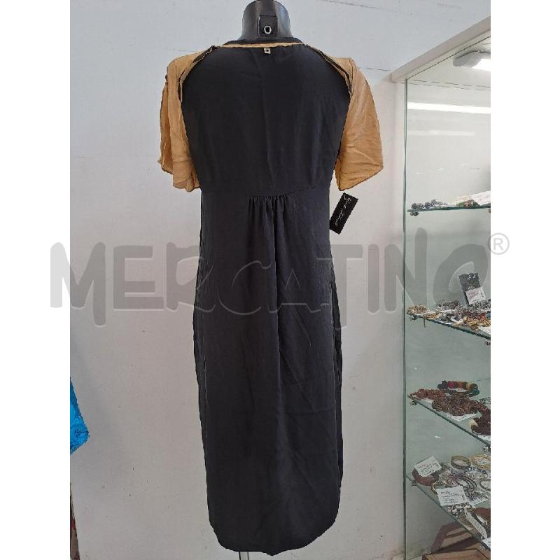 VESTITO DONNA TWINSET NERO BEIGE SCOLLO V PIZZO  | Mercatino dell'Usato Catanzaro 3