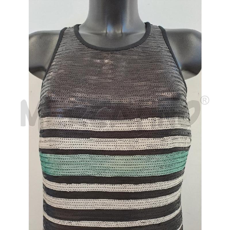VESTITO DONNA TWINSET PAIETTATO NERO VERDE BEIGE  | Mercatino dell'Usato Catanzaro 2