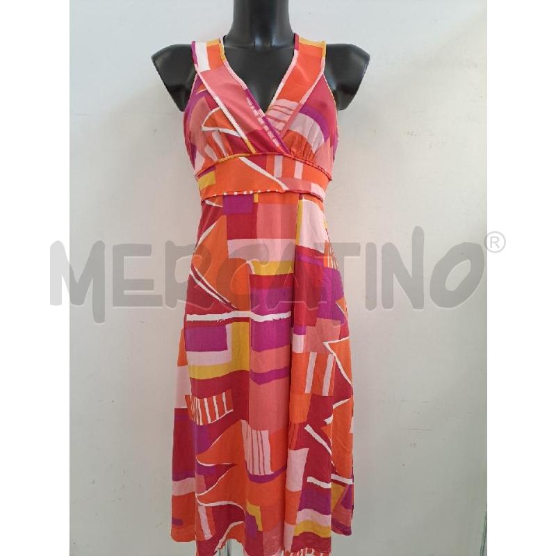 VESTITO DONNA WEEKEND MAX MARA QUADRI ROSA ARANCIONE | Mercatino dell'Usato Catanzaro 1