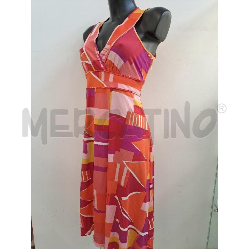 VESTITO DONNA WEEKEND MAX MARA QUADRI ROSA ARANCIONE | Mercatino dell'Usato Catanzaro 2