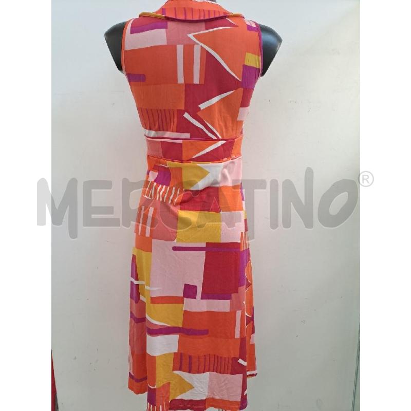 VESTITO DONNA WEEKEND MAX MARA QUADRI ROSA ARANCIONE | Mercatino dell'Usato Catanzaro 3