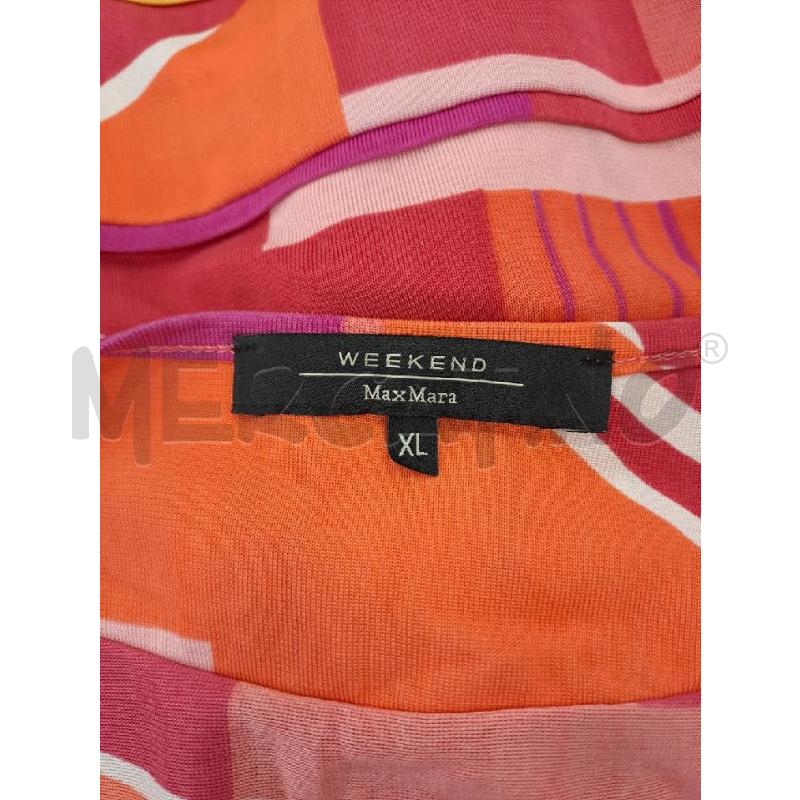 VESTITO DONNA WEEKEND MAX MARA QUADRI ROSA ARANCIONE | Mercatino dell'Usato Catanzaro 4