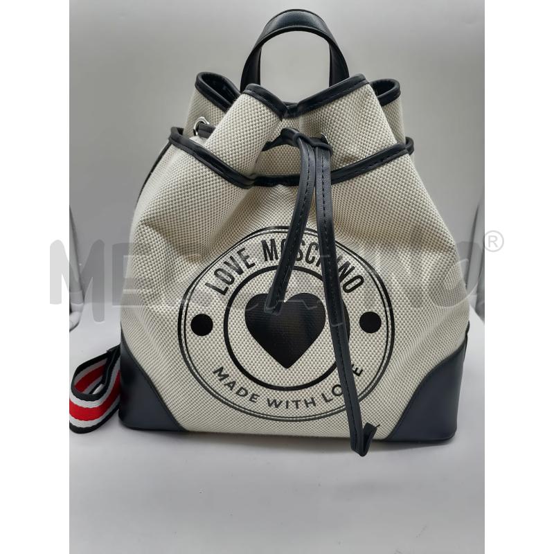 ZAINETTO DONNA LOVE MOSCHINO ZAINO BEIGE | Mercatino dell'Usato Catanzaro