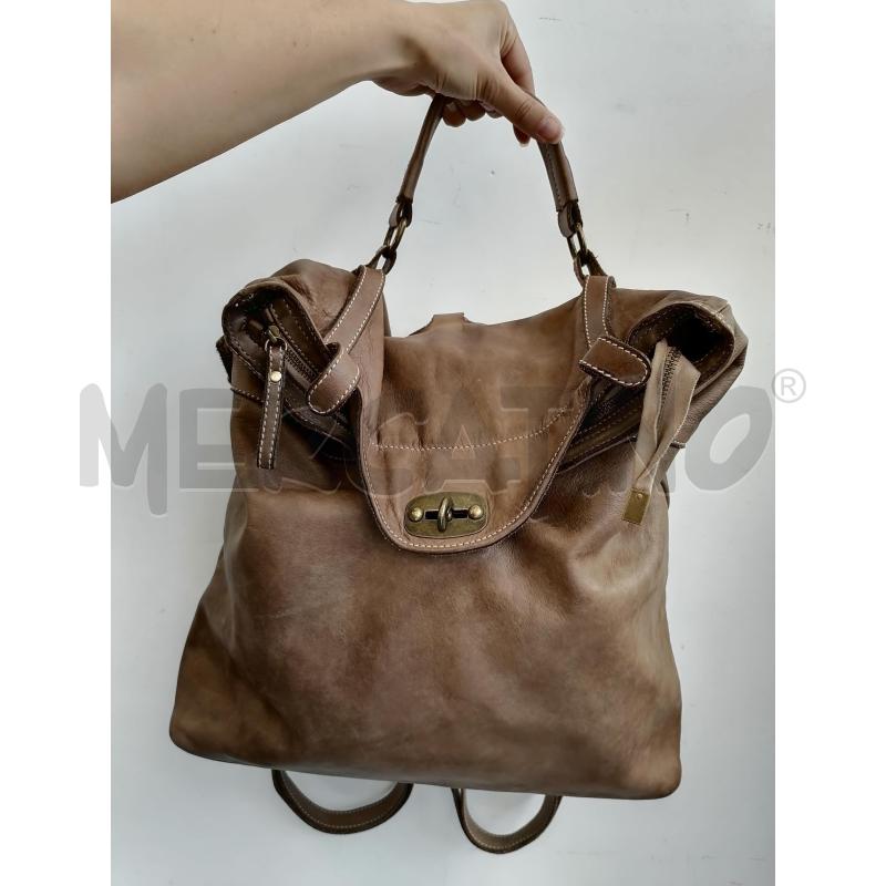 ZAINO DONNA GENUINE LEATHER BEIHE 100 PELLE  | Mercatino dell'Usato Catanzaro 1