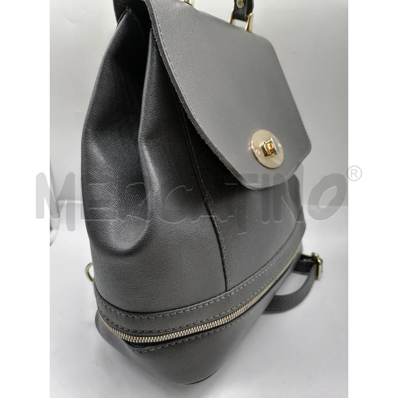 ZAINO DONNA PELLE GRIGIO FUMO | Mercatino dell'Usato Catanzaro 2