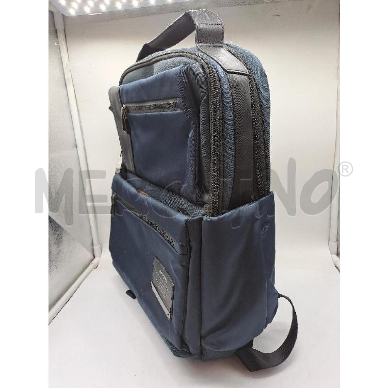 ZAINO UOMO SAMSONITE BLU CERNIERA NERA  | Mercatino dell'Usato Catanzaro 2