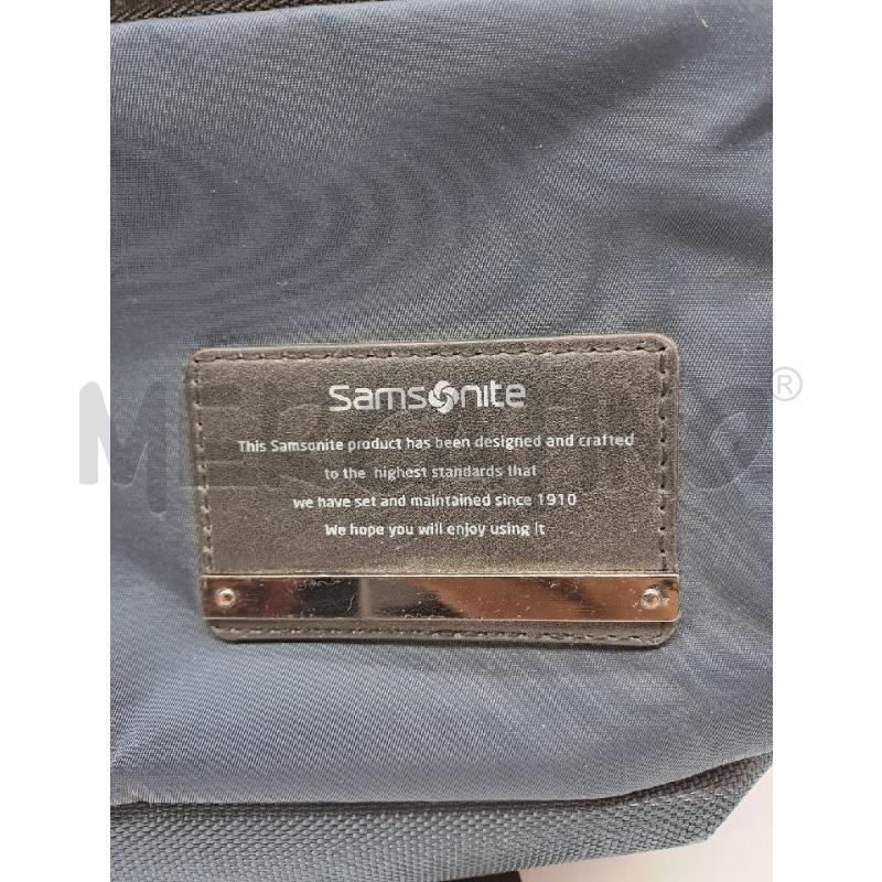ZAINO UOMO SAMSONITE BLU CERNIERA NERA  | Mercatino dell'Usato Catanzaro 5