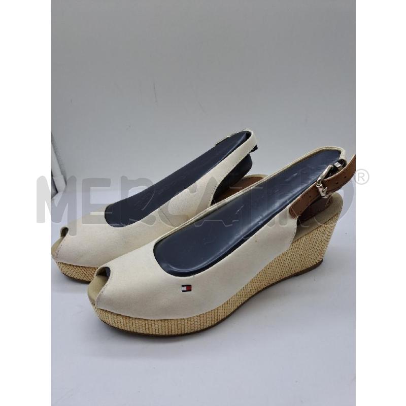 ZEPPA TOMMY HILFIGER PANNA RAFIA  | Mercatino dell'Usato Catanzaro 3
