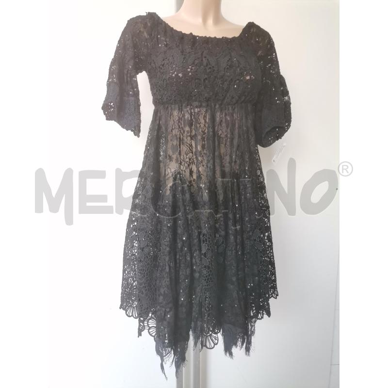 ABITO DONNA ANTICA SARTORIA NERO PAILLETTES | Mercatino dell'Usato Lamezia terme 1
