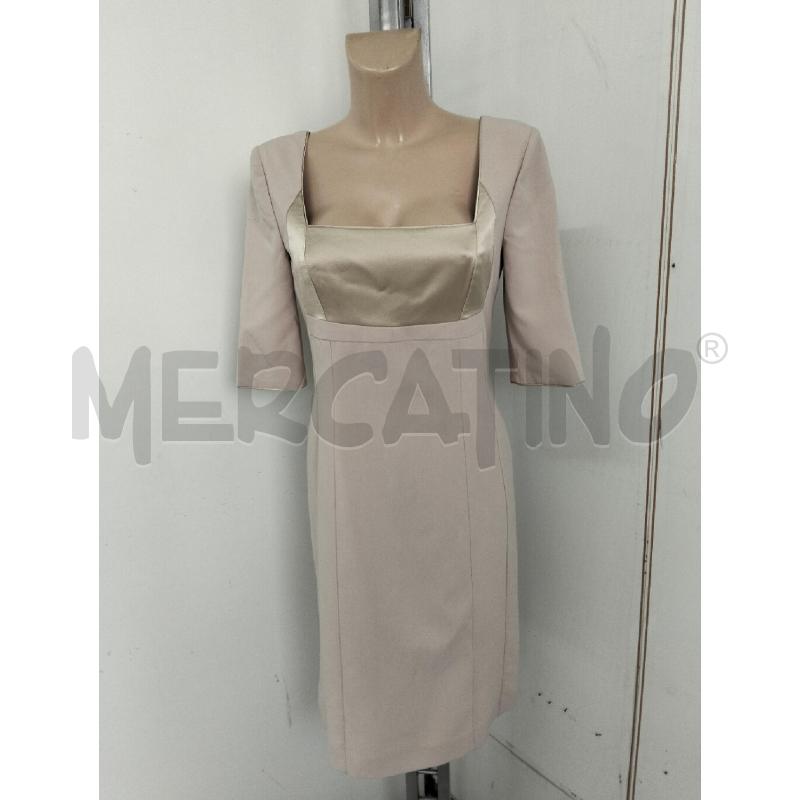 ABITO DONNA A EFFE PHILOSOPHY DI ALBERTA FERRETTI BEIGE TUBINO | Mercatino dell'Usato Lamezia terme 1