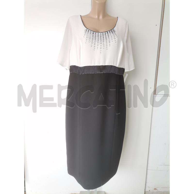 ABITO DONNA BIANCA BRANDI NERO BIANCO PERLINE | Mercatino dell'Usato Lamezia terme 1