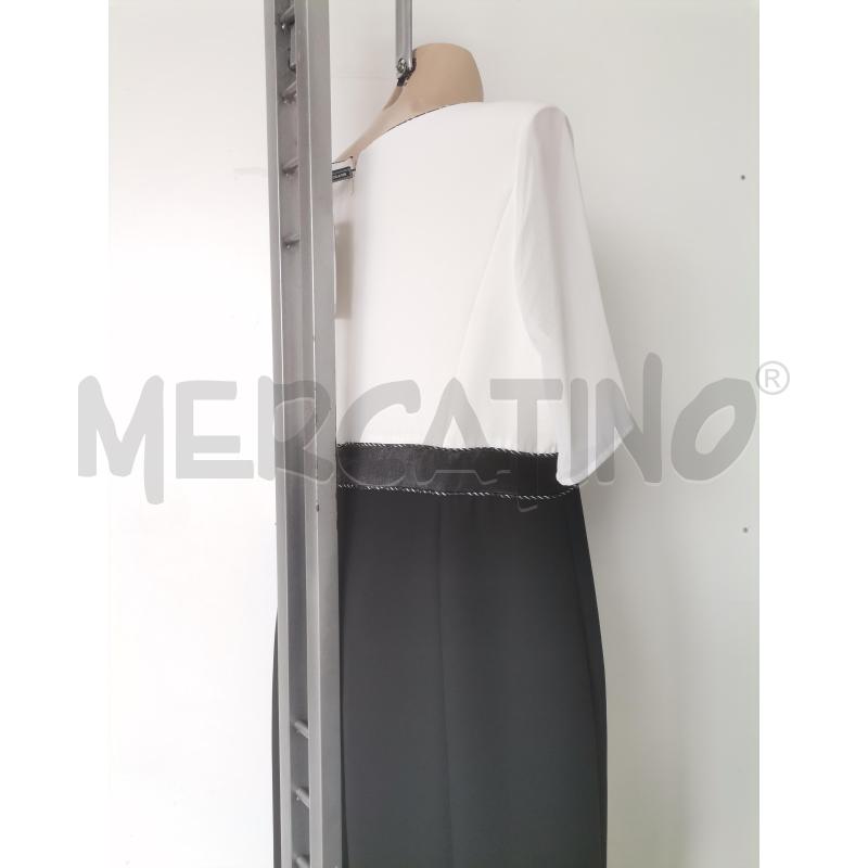 ABITO DONNA BIANCA BRANDI NERO BIANCO PERLINE | Mercatino dell'Usato Lamezia terme 3