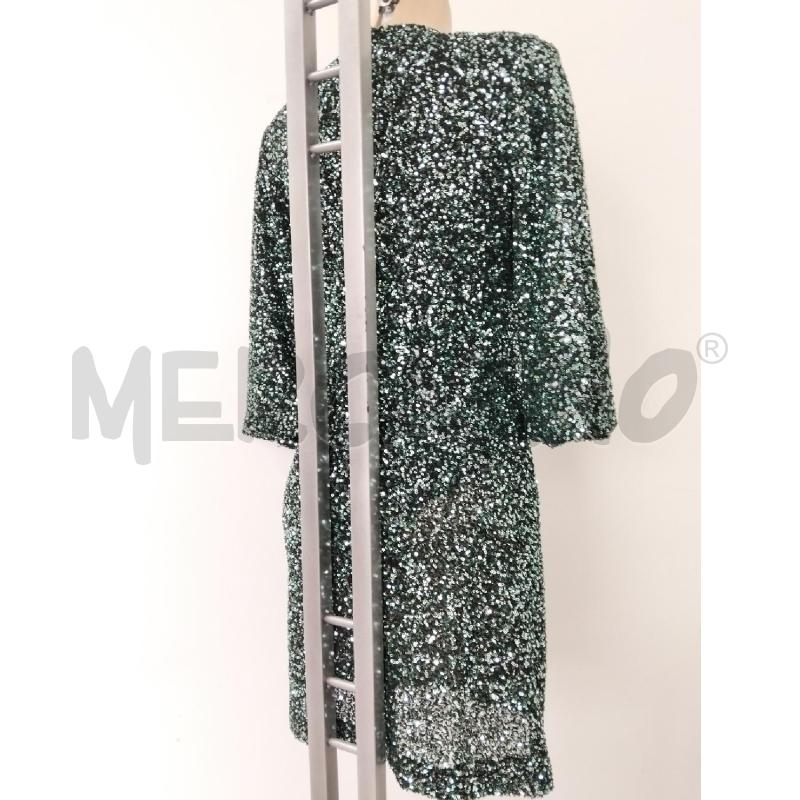 ABITO DONNA CARACTERE PAILLETTES VERDE NERO | Mercatino dell'Usato Lamezia terme 3